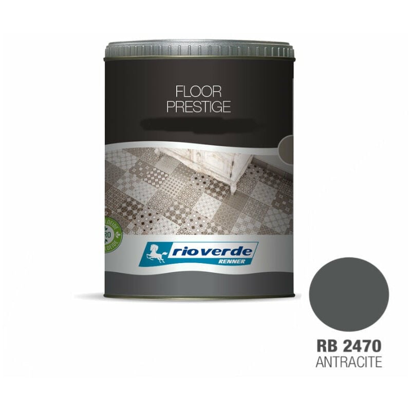foto del prodotto renner vernice per pavimenti floor prestige rio verde da 0,75 lt rb2470 antracite