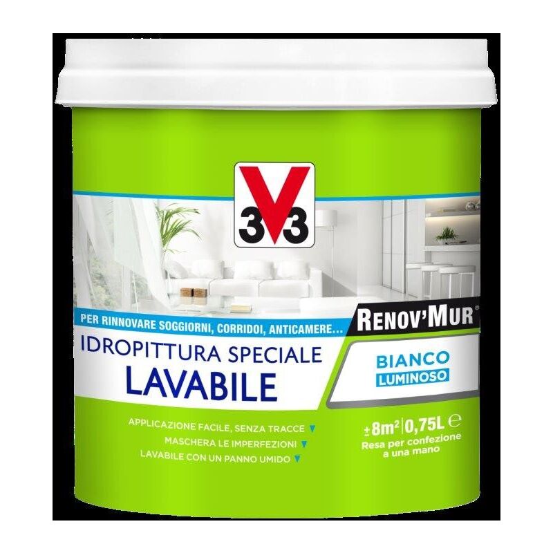 foto del prodotto renov mur idropittura lavabile 0,75lt
