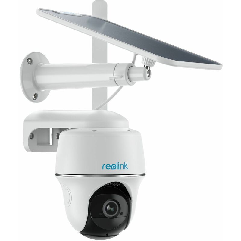 foto del prodotto reolink - 4g sim telecamera esterno batteria senza fili, go pt con pannello solare+32gb sd card, 1080p videosorveglianza ptz con rilevamento del movimento, visione notturna, cloud, audio bidirezionale