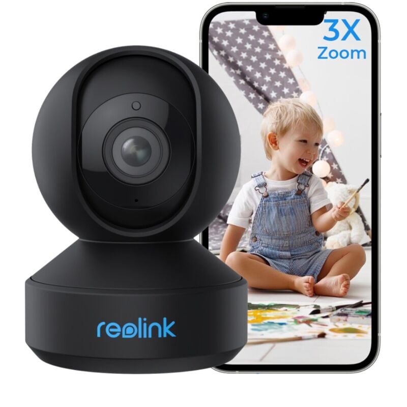 foto del prodotto reolink 5mp telecamera ip wi fi interno dual band da 2.4 5 ghz, con 3x zoom ottico pan tilt, audio a 2 vie e rilevazione del movimento per