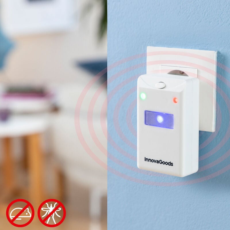 foto del prodotto repellente per insetti e roditori con led killekt innovagoods