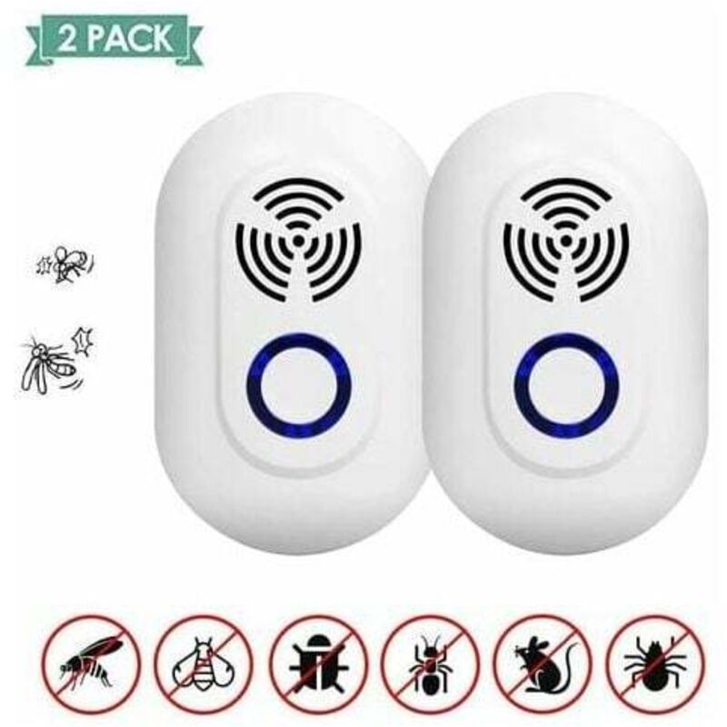 foto del prodotto repellente per zanzare a ultrasuoni lablanc repellente per zanzare elettronico a ultrasuoni per interni per zanzare, formiche, topi, ragni