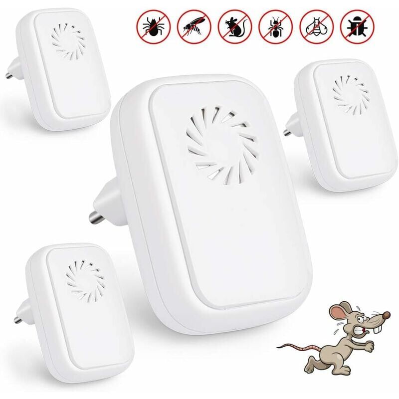 foto del prodotto repellente per zanzare ad ultrasuoni, confezione da 4, repellente ad ultrasuoni, repellente per repellente 
