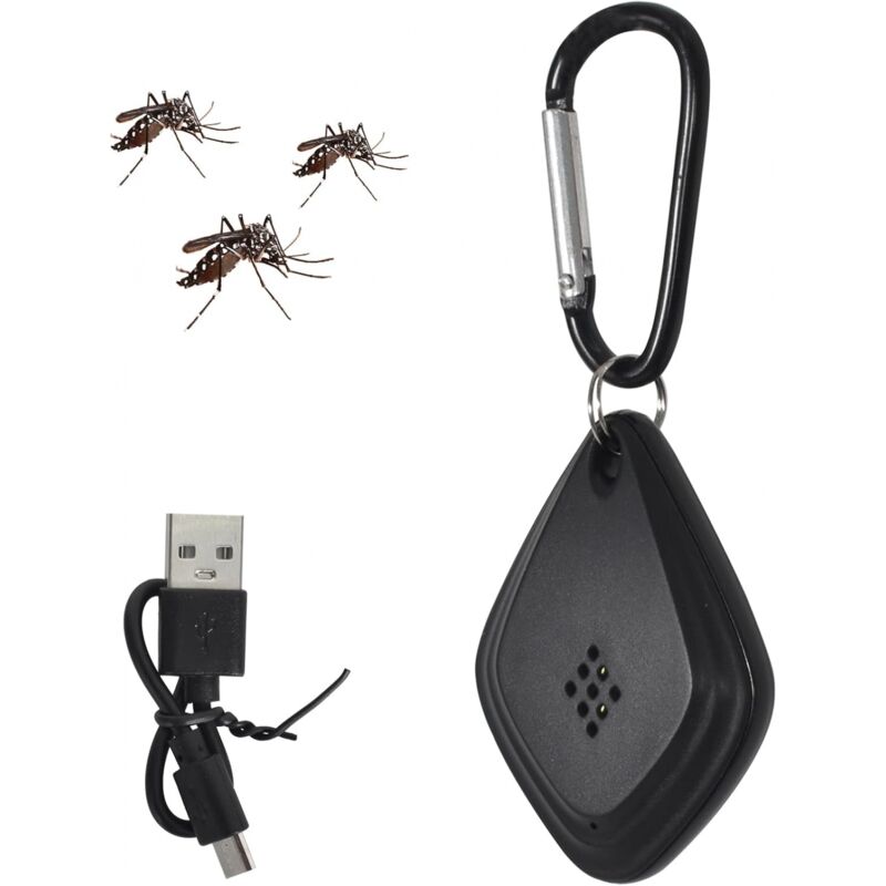 foto del prodotto repellente per zanzare ad ultrasuoni ymyny, repellente portatile per esterni interni contro insetti e ragni, repellente efficace contro mosche,