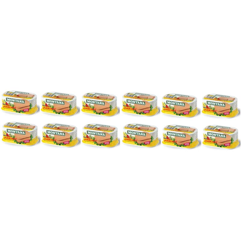foto del prodotto replood 12x montana jambonet carne in scatola di suino e bovino senza glutine 12x200gr