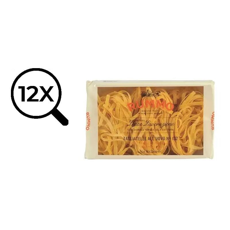 foto del prodotto replood 12x rummo tagliatelle all uovo n.132 da 250gr confezione da 12 