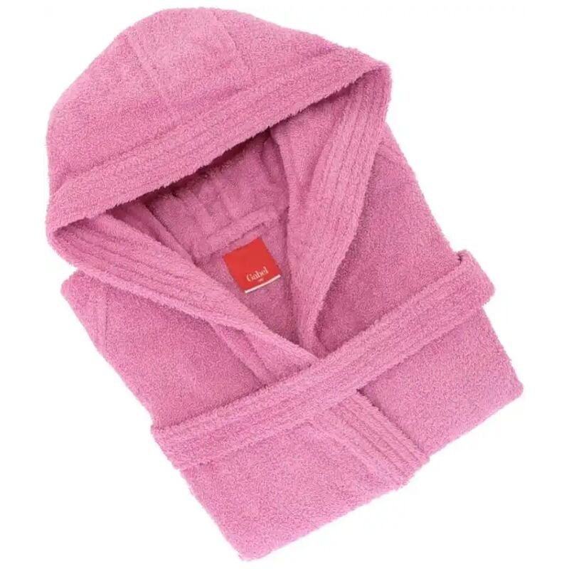foto del prodotto replood accappatoio fuxia taglia m gabel, cotone tinta unita con cappuccio