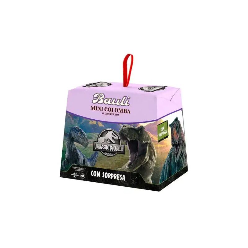 foto del prodotto replood bauli mini colomba al cioccolato edizione jurassic world con sorpresa 100g