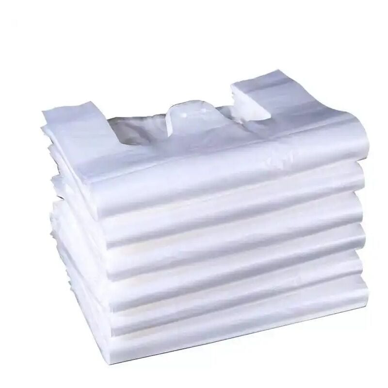 foto del prodotto replood buste bianche shopper biodegradabili 34x65 cm 6kg maxi confezione a rotoli