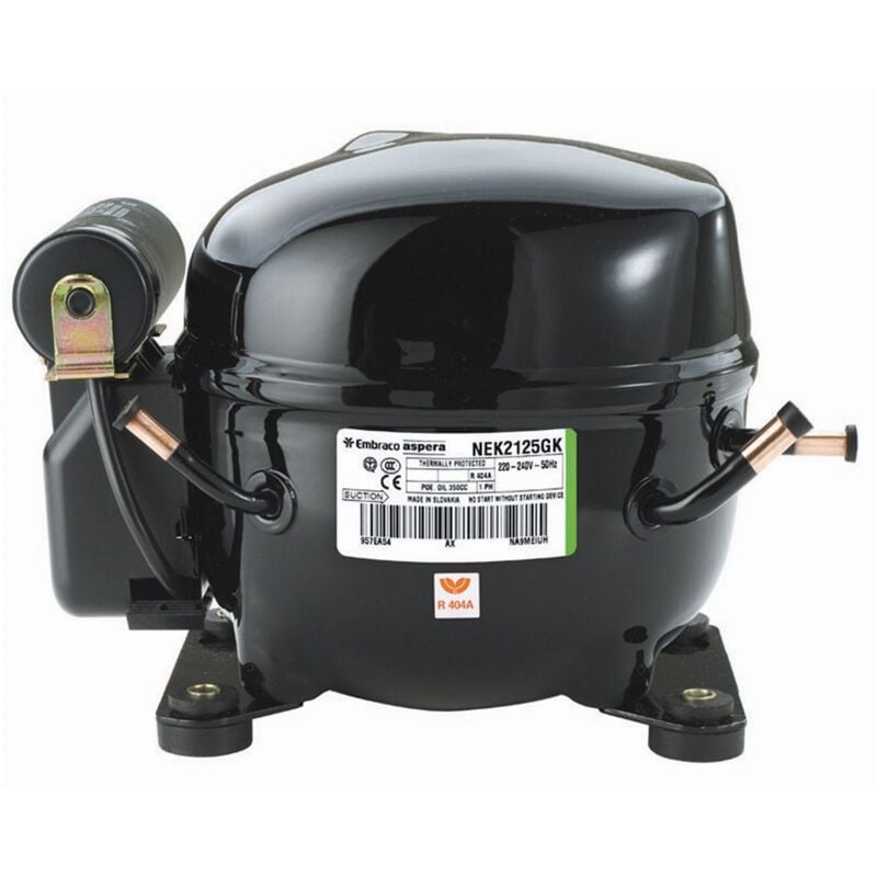 foto del prodotto reporshop - compressore emppracy nek/emt-2125gk r404a r507a 220v 1/3cv a bassa temperatura 6cm3