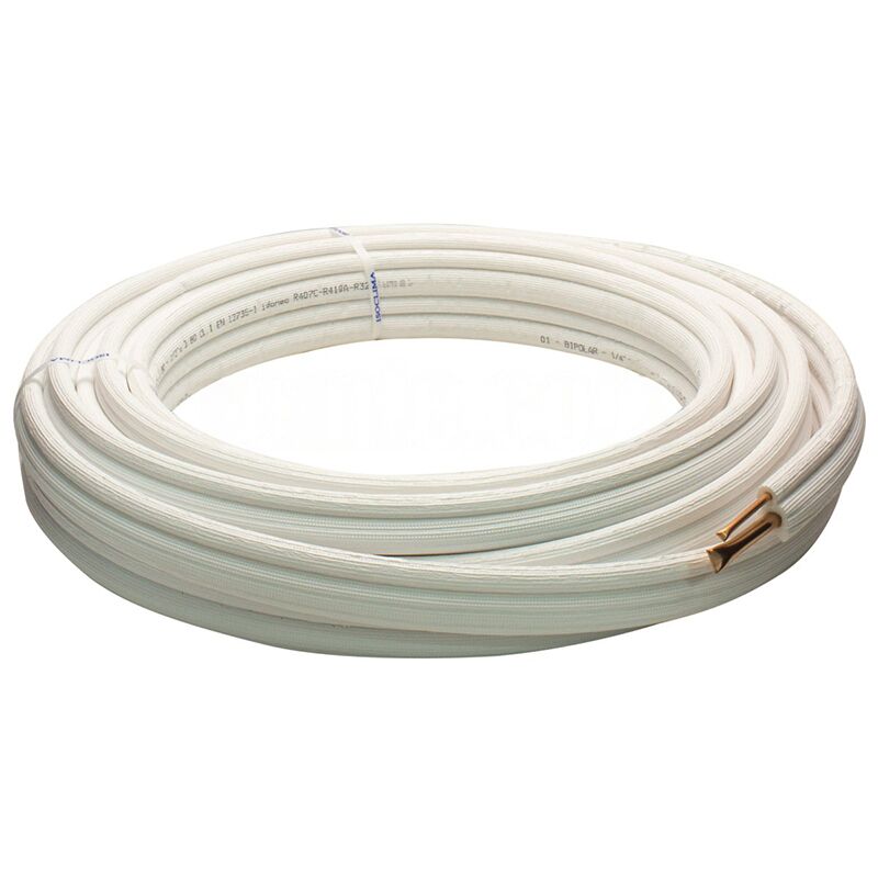 foto del prodotto reporshop - tubo di rame isolato bipolare 1 4 1 2, 20 metri