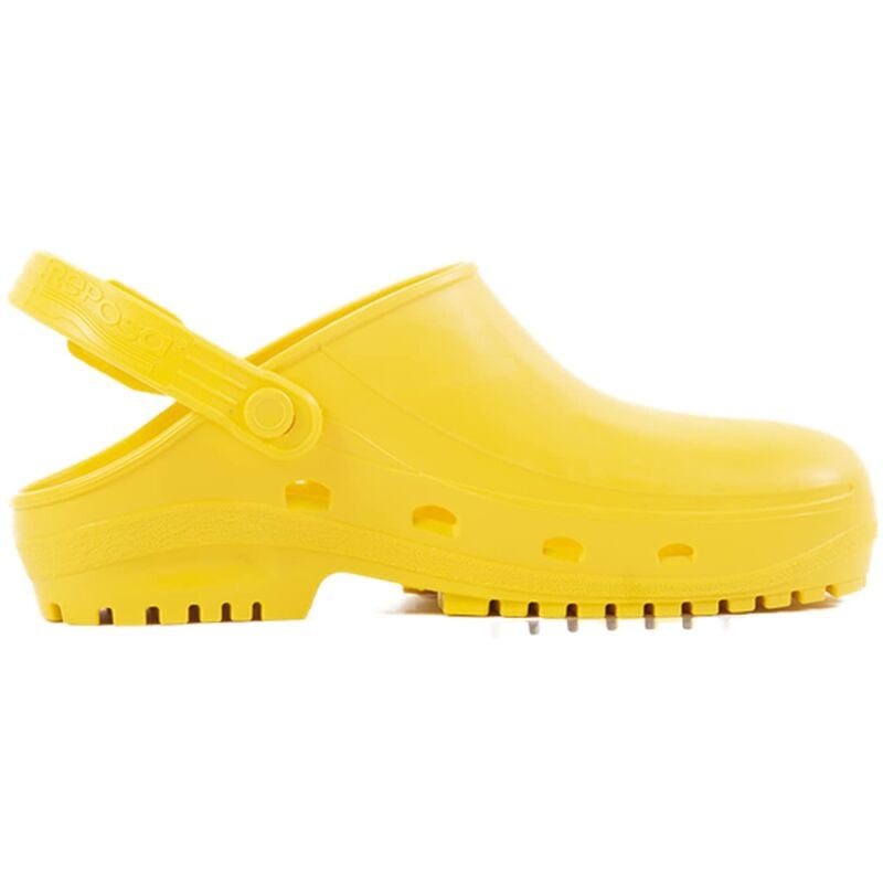 foto del prodotto reposa max zoccoli sanitari donna e uomo in gomma con suola antiscivolo src, ciabatte sanitarie anatomiche con laccetto regolabile, scarpe