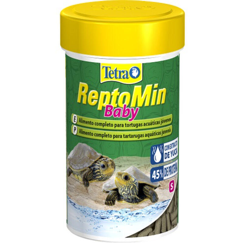 foto del prodotto reptomin baby, cibo pieno per giovani tartarughe acquatiche, 100 ml - tetra
