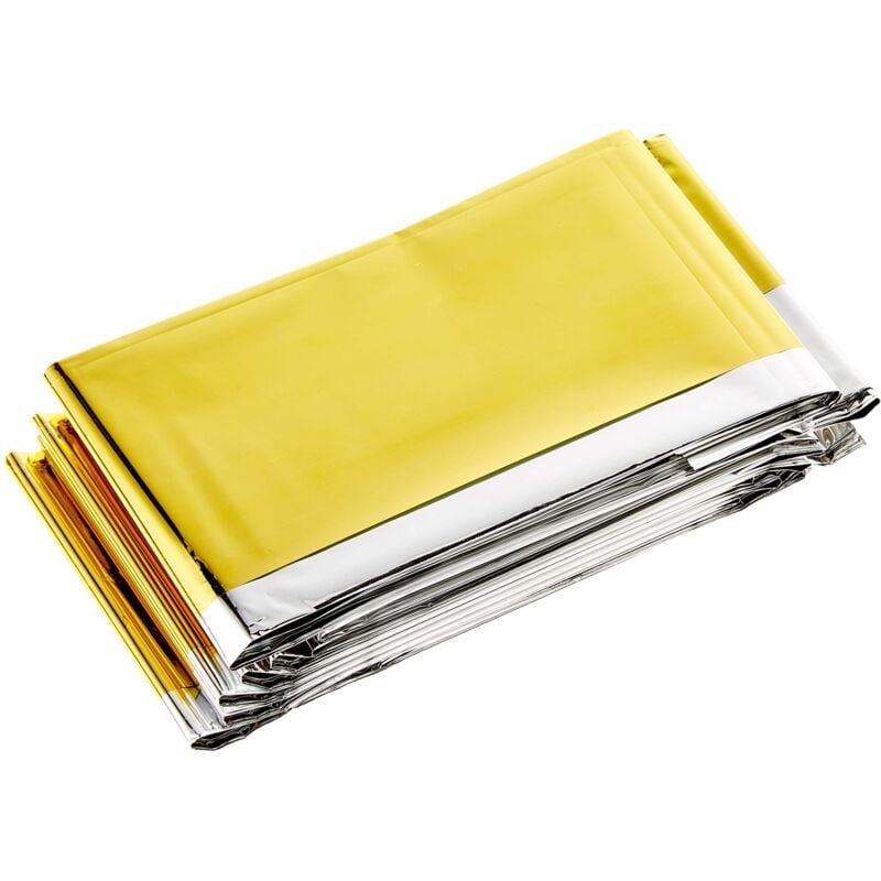 foto del prodotto rescue blanket telo di sopravvivenza in alluminio, unisex adulto, oro gold silver , taglia unica salewa