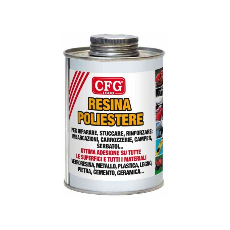 foto del prodotto resina poliestere liquida 500ml catalizzatore cfg