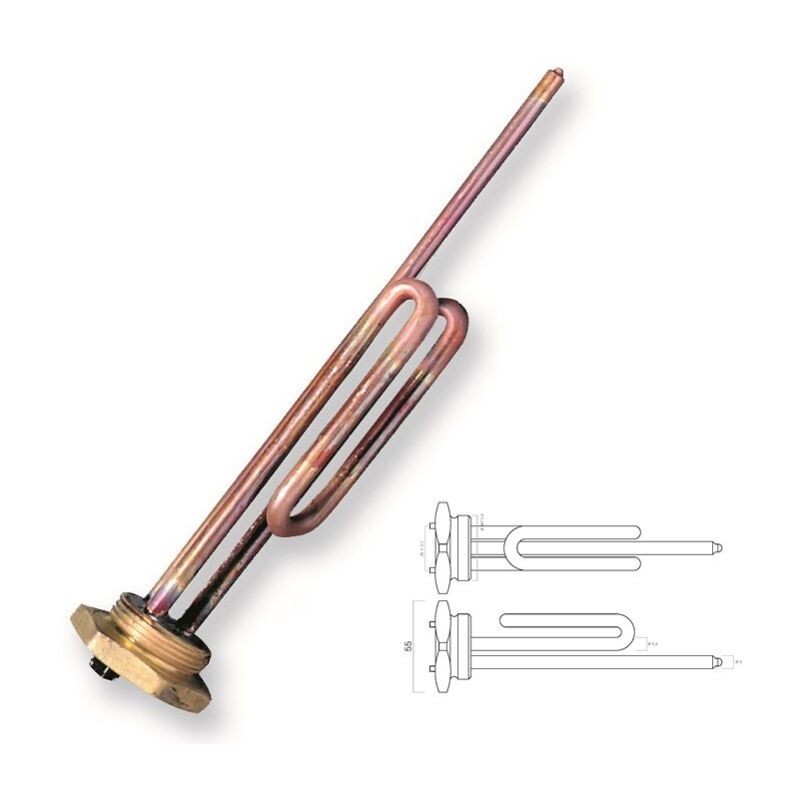 foto del prodotto resistenza elettrica curva 1200 w filetto 1 1/4 - norme imq 671201rl1200 - - giuseppe tirinnanzi - -