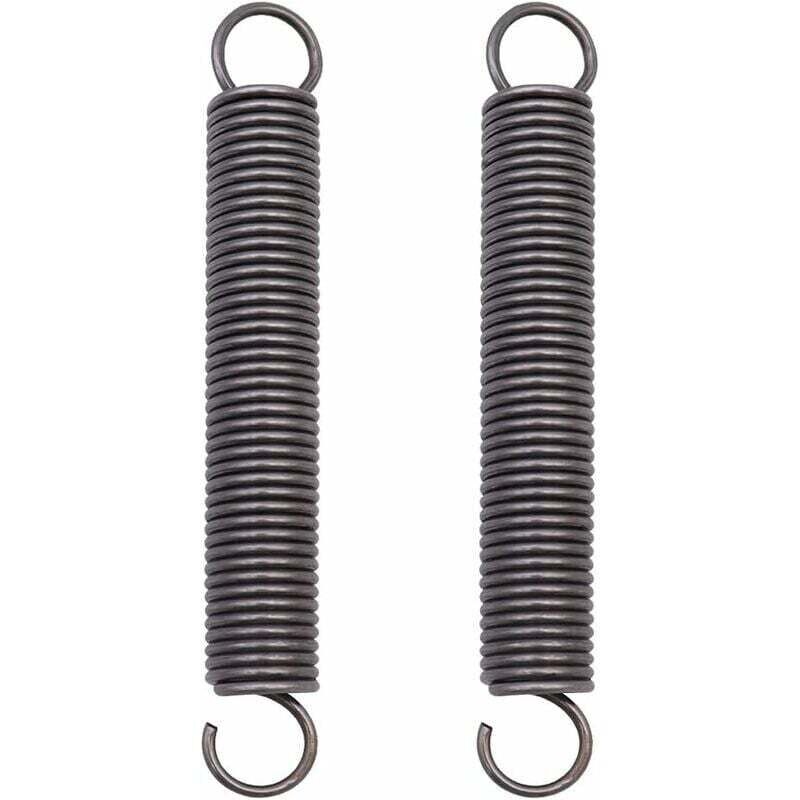 foto del prodotto resorte de extensi n de acero comprimido extendido de 2 piezas con doble gancho dimensiones 2 x 18 x 150 mm