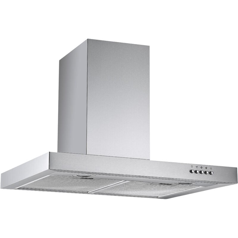 foto del prodotto respekta cappa aspirante cappa a parete cappa camino 60 cm acciaio inox respecta