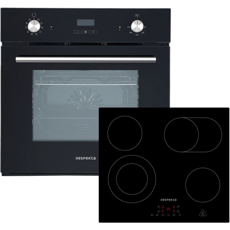 foto del prodotto respekta forno piano cottura piano cottura in vetroceramica set aria calda integrata touch control respecta