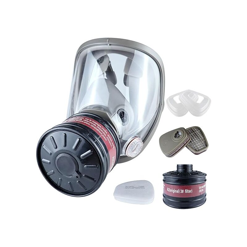foto del prodotto respiratore completamente riutilizzabile con filtro a carbone attivo per la verniciatura protegge da gas, vernice, polvere, prodotti chimici e altro