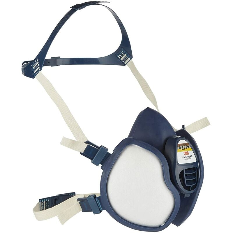 foto del prodotto respiratore mascherina a semi maschera con filtri al carbone attivo 3m