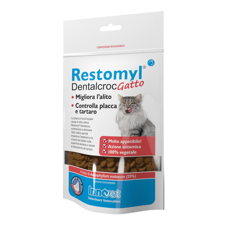 foto del prodotto restomyl dentalcroc gatto 60 gr