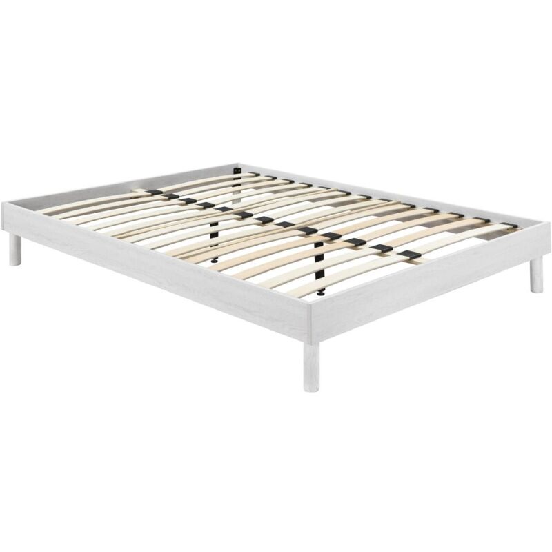 foto del prodotto rete a doghe 160 x 200 cm bianco muchigan di ysm e