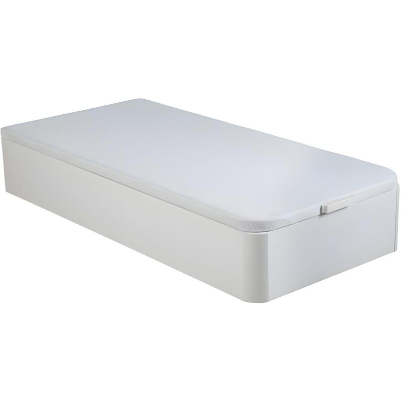 foto del prodotto rete a doghe con contenitore 90 x 200 cm bianco opaco hestia di ysm e