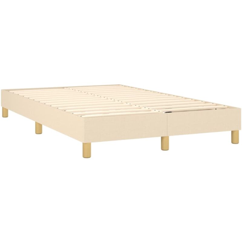 foto del prodotto rete a doghe su gambe giroletto 120x200 cm tessuto panna tdl0207273