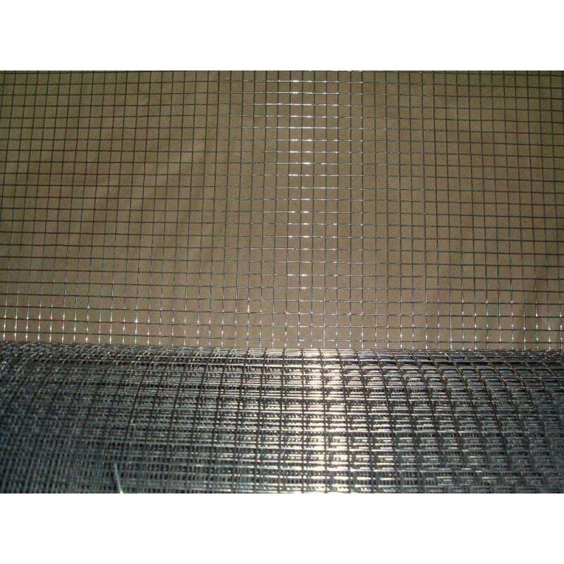 foto del prodotto rete acciaio inox antiruggine in rotolo venduto al metro maglia 1x1 cm, alto 100 cm, diametro filo 1 mm