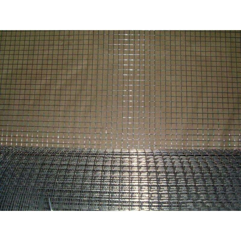 foto del prodotto rete acciaio inox antiruggine in rotolo venduto al metro maglia 2.4x2.4 cm, alto 100 cm, diametro filo 0.8 mm