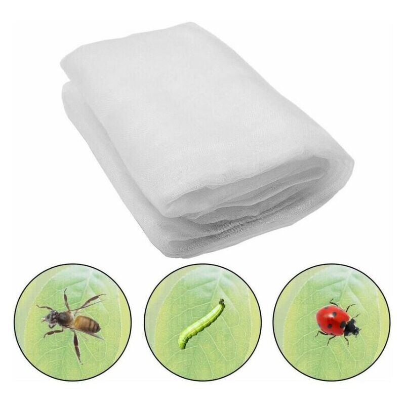 foto del prodotto rete anti insetti, 60 maglie 6x2,5 m, rete anti insetti per piante, rete da giardino, zanzariera, rete di protezione da giardino per proteggere