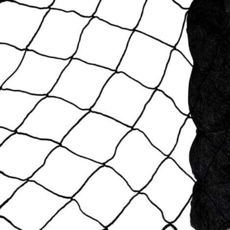 foto del prodotto rete anti uccelli nera maglia 5 cm x 5 cm dimensioni 7,5 x 15 m, rete anti uccelli ad alta resistenza, rete per pollai, rete anti uccelli, rete di