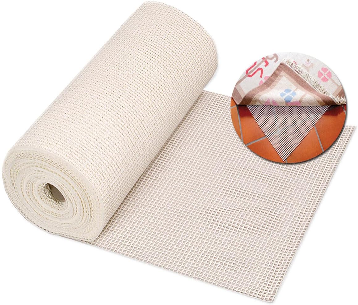 foto del prodotto rete antiscivolo sotto tappeto tovaglia gomma ritagliabile universale rotolo 120x30 mt