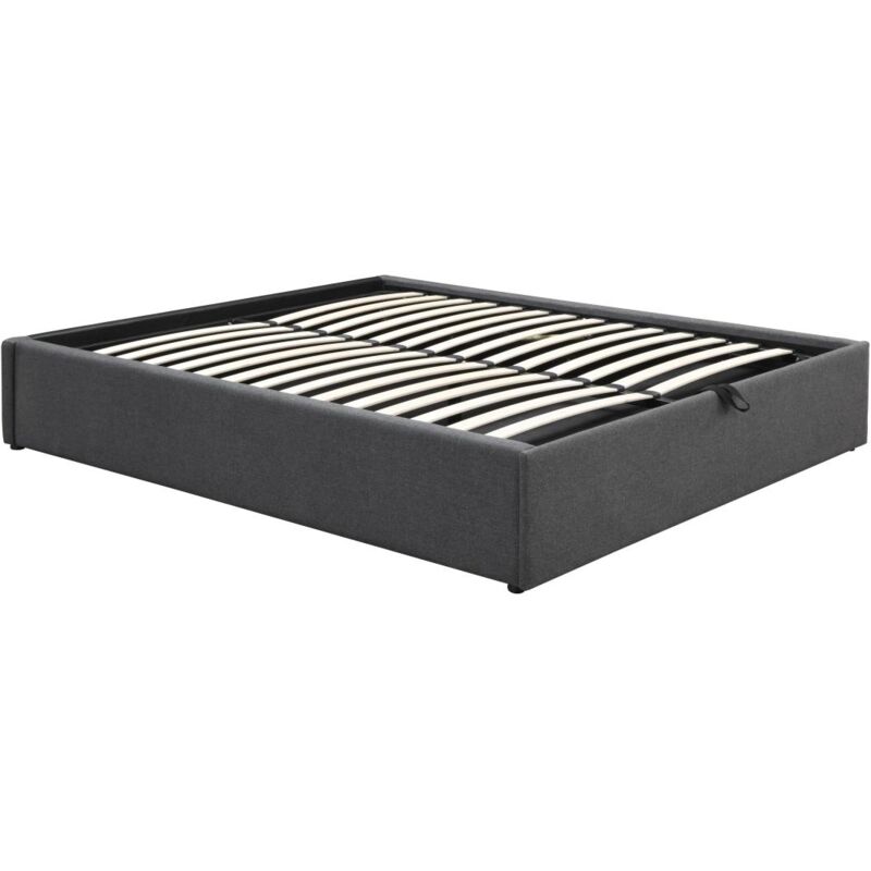 foto del prodotto rete con contenitore e cassetto 140 x 190 cm antracite osla di ysm e