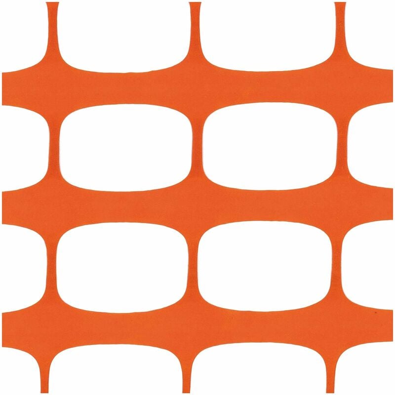 foto del prodotto rete da cantiere h 1,0x50 m 100 gr m2 arancio