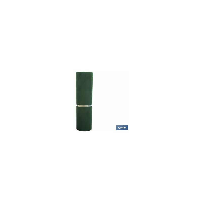 foto del prodotto rete da giardino quadrata in plastica 5mm verde 1x25m