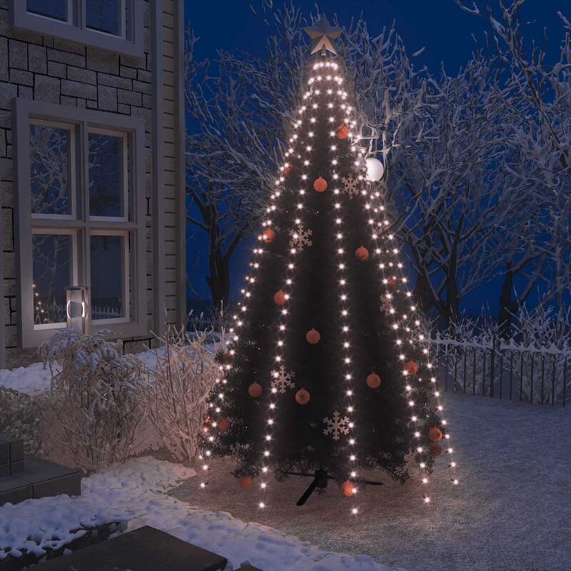 foto del prodotto rete di luci per albero di natale con 300 led 300 cm vidaxl