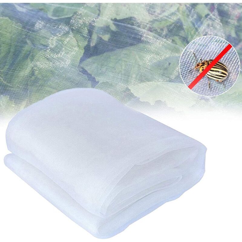 foto del prodotto rete di protezione dagli insetti da giardino, rete di protezione dagli insetti multifunzionale a maglia fine per frutta, fiori, colture e serre