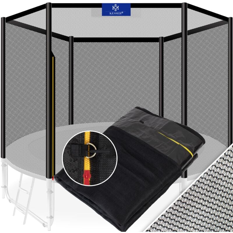 foto del prodotto rete di sicurezza di ricambio per trampolino rete di protezione per trampolino resistente ai raggi uv 244 305 366 427 cm montaggio facile porta