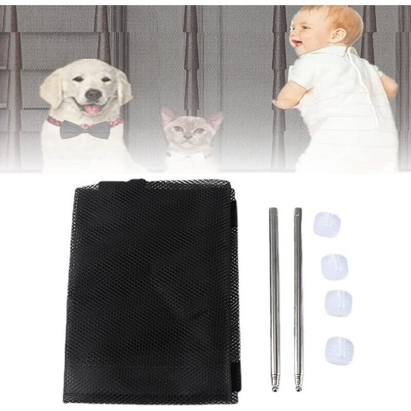 foto del prodotto rete di sicurezza per scale per bambini, rete di sicurezza per balconi, rete di sicurezza per scale alte, cancelletto di sicurezza per cani con