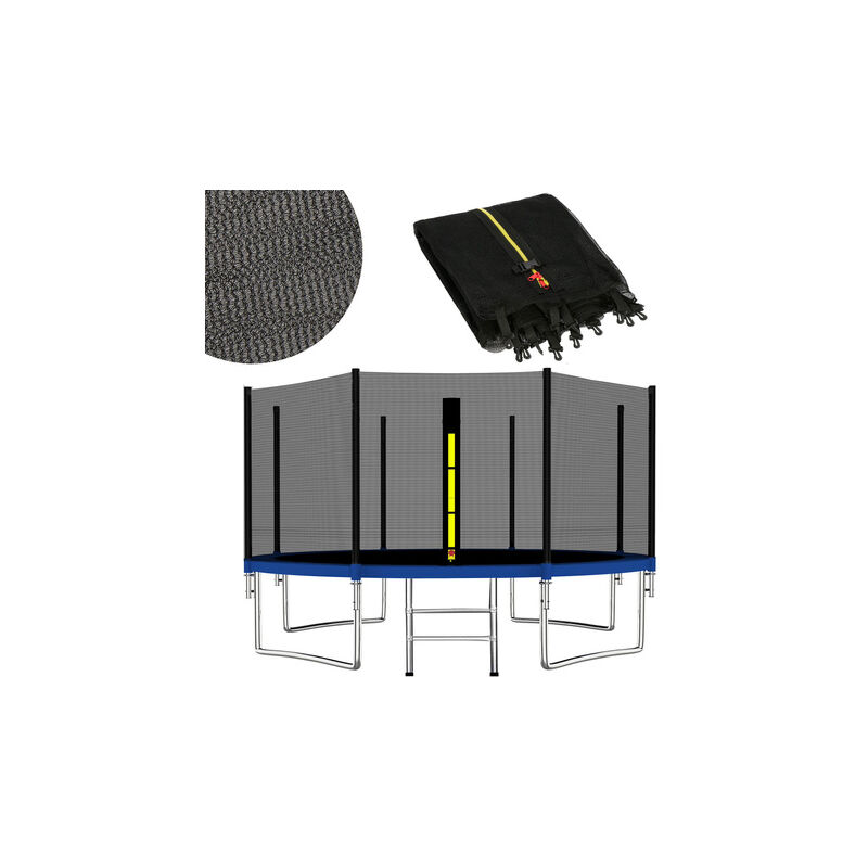 foto del prodotto rete di sicurezza rete esterna per trampolino diametro 426 cm a 8 montanti rete anticaduta rete di ricambio accessori springos