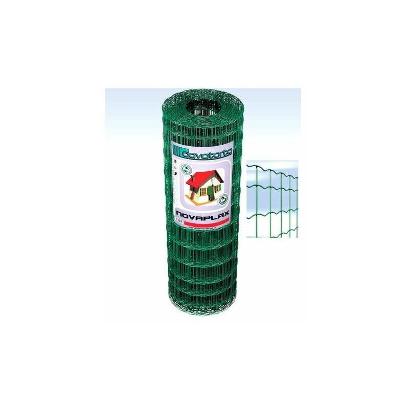 foto del prodotto rete elettrosaldata e plasticata, a maglia differenziata 25 x h. 1,5 mt cavatorta