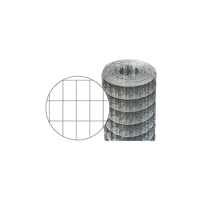 foto del prodotto rete elettrosaldata per recinzioni animali zincata con maglie 76x63mm rotolo 25mt. dakota light 99cm
