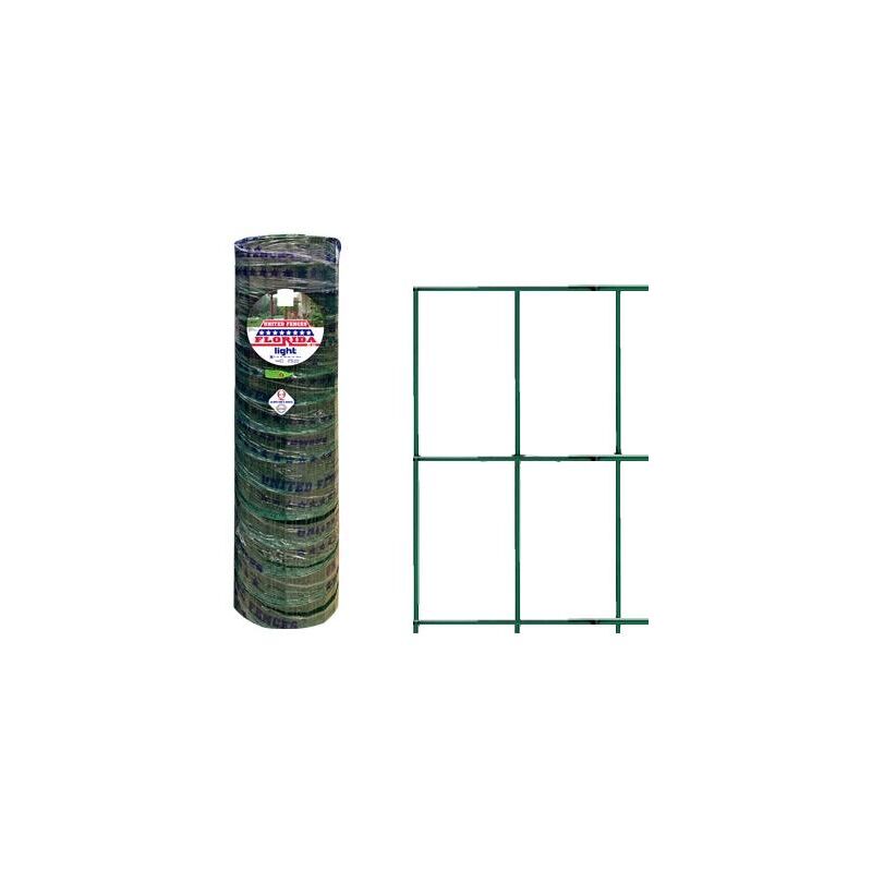 foto del prodotto rete elettrosaldata per recinzioni animali zincata e plastificata verde muschio con maglia 76x63 mm rotolo 25 mt 61cm