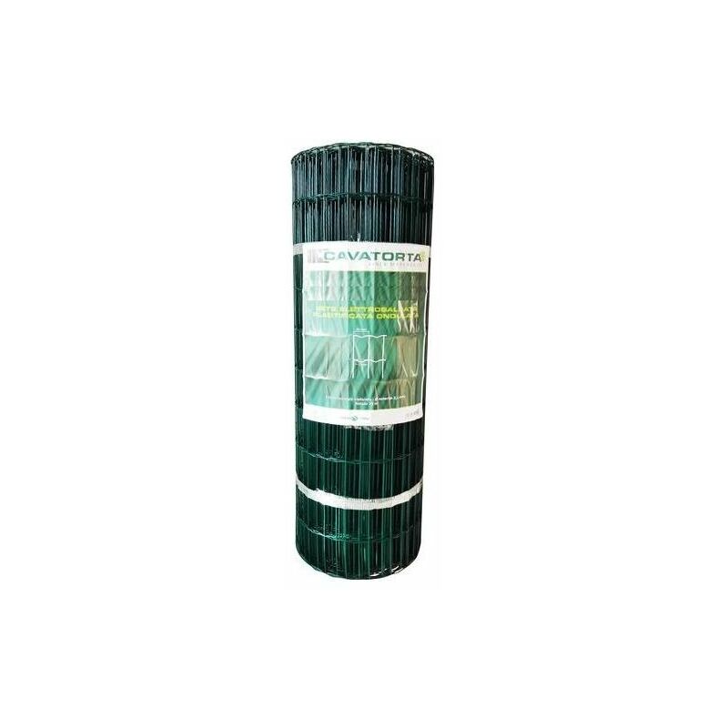 foto del prodotto rete elettrosaldata plastificata maglie rettangolari a filo ondulato 25 x h. 2,0 mt cavatorta