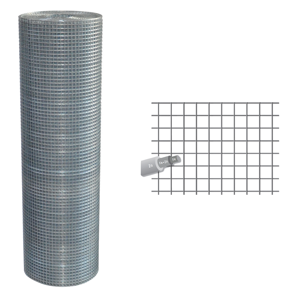 foto del prodotto rete elettrosaldata zincata 50x25 mm