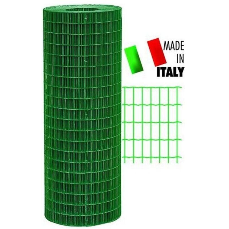 foto del prodotto rete elettrosaldata zincata e plasticata h.200 cm 25 mt