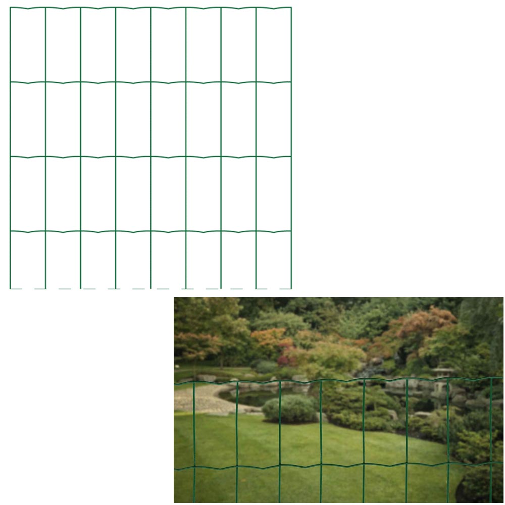 foto del prodotto rete elettrosaldata zincata plastificata maglia mm 100x50 altezza 100 cm rotolo da 25 metri