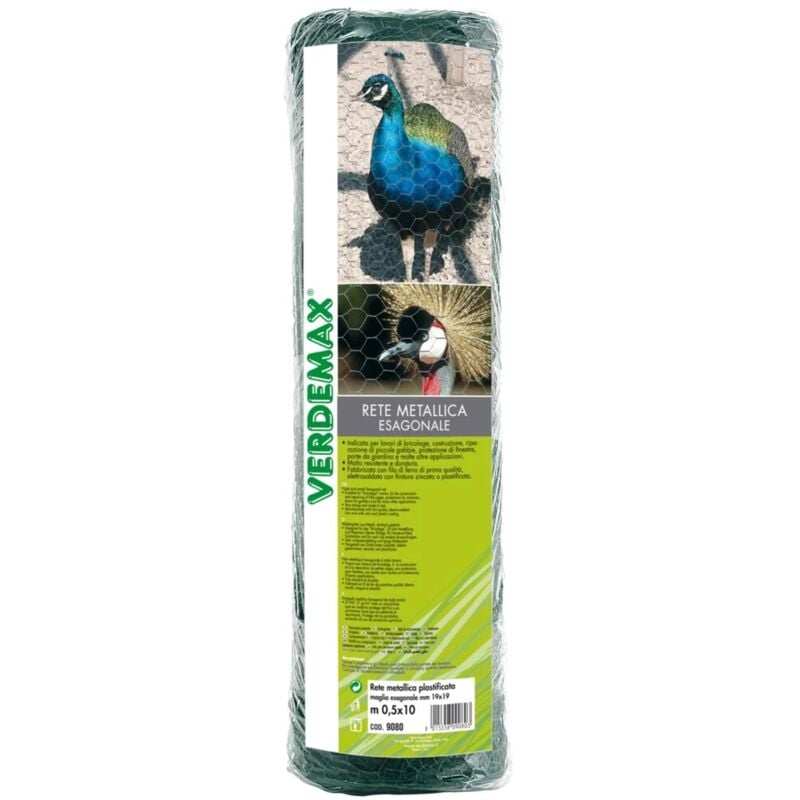 foto del prodotto rete esagonale metallica plastificata galvanex 19